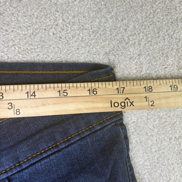 Origin Jeans Mens Size 34x 32 Dark Blue Straight Leg Made in USA Stretch Denim - Picture 4 of 8